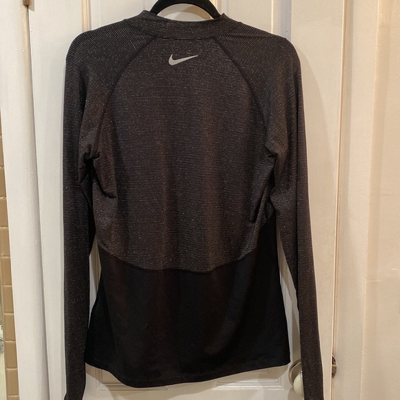 Nike Pro Warm Dri-Fit Sparkle Long Sleeve Slim Fit Womens Size Large - Picture 2 of 6